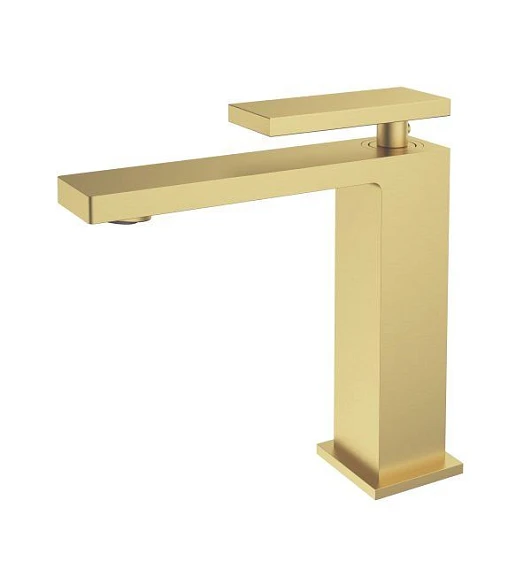 Смеситель Vincea Dice VBF-2DS1BG для раковины брашированное золото