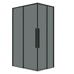 Душевой уголок Grossman 300.K33.01.1190.21.10 110*90*195 черный матовый, стекло тонированное, 2 мест (без поддона) Душевой уголок Grossman 300.K33.01.1190.21.10 110*90*195 черный матовый, стекло тонированное, 2 мест (без поддона)