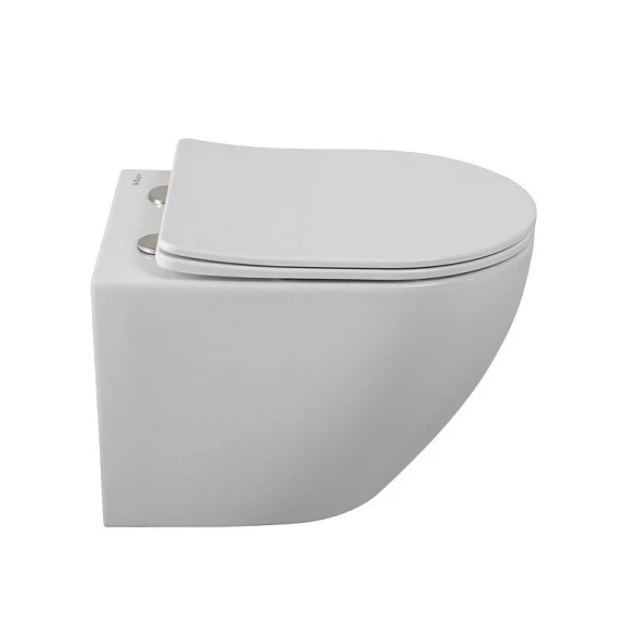 Подвесной унитаз BelBagno Sfera-Tor BB046CH-TOR/SC 36*50 безободковый с системой смыва "Торнадо" с крышкой-сиденьем микролифт
