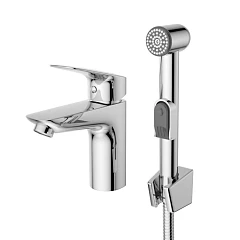 Смеситель BelBagno Due DUE-LVM/HGN-CRM-W0 для раковины с гигиеническим душем хром Смеситель BelBagno Due DUE-LVM/HGN-CRM-W0 для раковины с гигиеническим душем хром