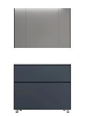 Комплект мебели Style Line Лима 100 напольный графит Комплект мебели Style Line Лима 100 напольный графит