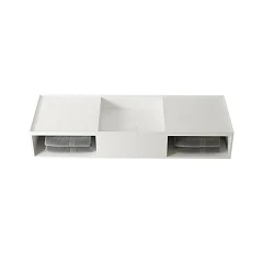 Раковина Vincea VWB-6S212MW 120*40 белая матовая с полками Раковина Vincea VWB-6S212MW 120*40 белая матовая с полками