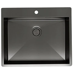 Кухонная мойка Санприз Scanno SZ2260BL 60*50 оружейная сталь