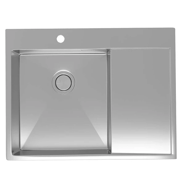 Кухонная мойка Санприз Averno SZ2365SS 65*50 с крылом полированная сталь