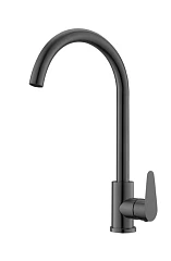 Смеситель Olive’s Olisan Steel ST1007B для кухни черный матовый