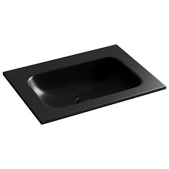 Встраиваемая раковина Ceramicanova Grace 61*45,7 без отверстия под смеситель черная матовая Встраиваемая раковина Ceramicanova Grace 61*45,7 без отверстия под смеситель черная матовая