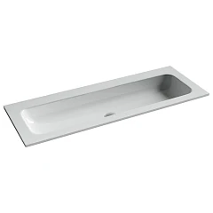 Встраиваемая раковина Ceramicanova Grace 121*45,7 без отверстия под смеситель белый глянец