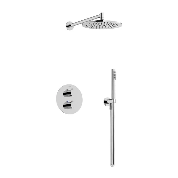 Душевой комплект Sancos Etna SC9010CH с термостатом скрытый монтаж хром