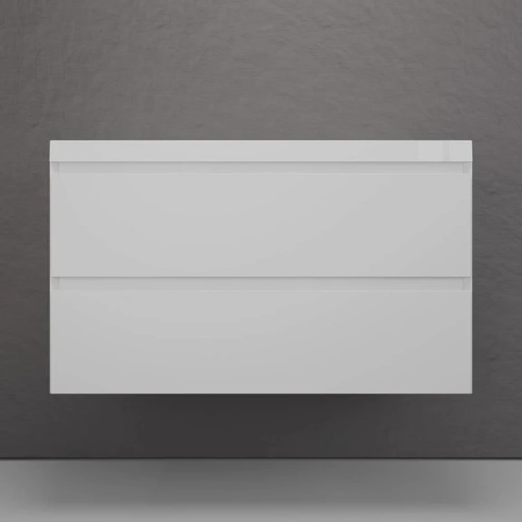 Тумба под раковину Style Line Манхэттен 100 подвесная белая матовая