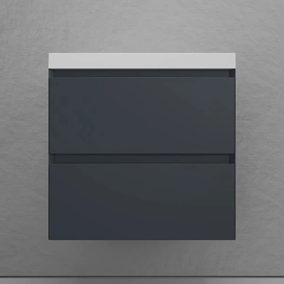 Тумба под раковину Style Line Манхэттен 60 подвесная графит