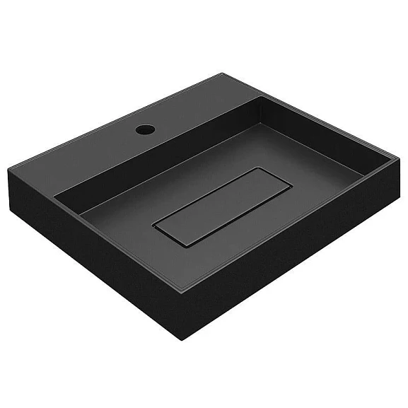 Накладная раковина Uperwood Tanos Quartz 50*42,5 черная
