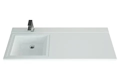 Мебельная раковина Uperwood Cosmos 120*48 L для установки над стиральной машиной без кронштейнов для Uperwood (приобретается в комплекте с тумбой) Мебельная раковина Uperwood Cosmos 120*48 L для установки над стиральной машиной без кронштейнов для Uperwood (приобретается в комплекте с тумбой)