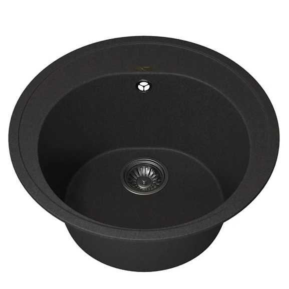 Кухонная мойка Uperwood Quartz UPD-01 51х51 черная матовая