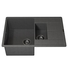 Кухонная мойка Uperwood Quartz UPD-05 78х51 серая матовая Кухонная мойка Uperwood Quartz UPD-05 78х51 серая матовая