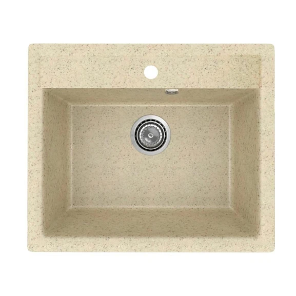 Кухонная мойка Uperwood ECON UPD-104 56,5х49,5 бежевая матовая