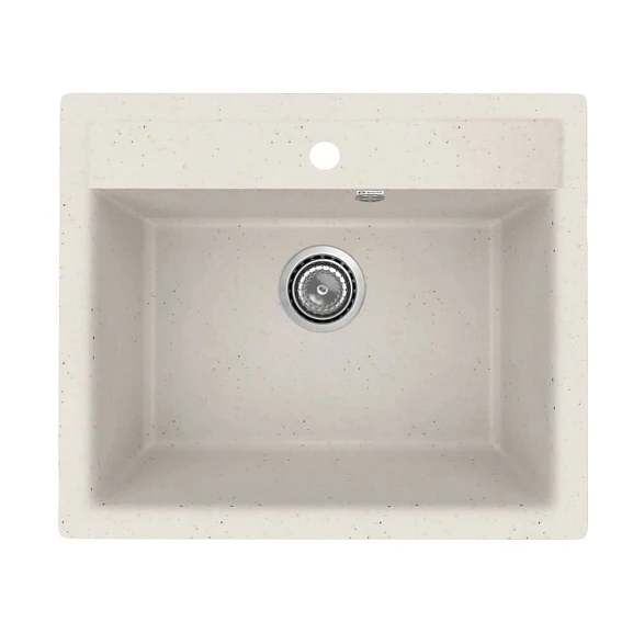 Кухонная мойка Uperwood ECON UPD-104 56,5х49,5 белая матовая