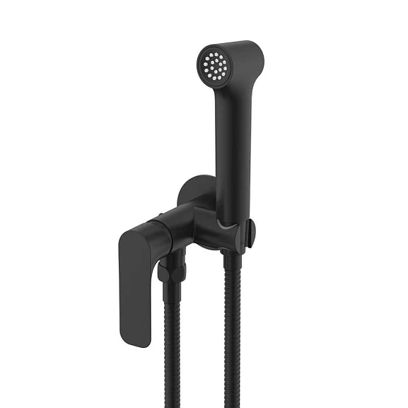 Гигиенический душ со смесителем Raglo R03.52.06 скрытый монтаж черный матовый