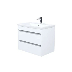 Тумба с раковиной Iddis Zodiac X 70 белая матовая с ящиками