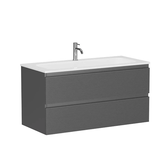 Тумба с раковиной Sancos Folk 100 Grey soft