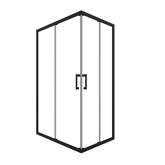 Душевая ширма Triton Фикс-Блэк 120*80*190,3 L/R без поддона