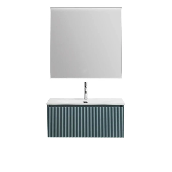 Комплект мебели BelBagno Uno 80 голубой матовый