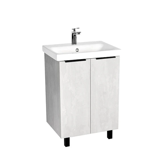 Тумба с раковиной Viant Берлин VBER60MDC-T2ST 60 напольная цемент (раковина Moduo 60)