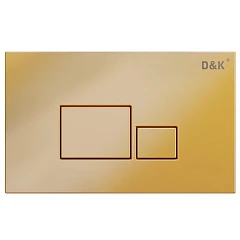 Клавиша смыва D&K Quadro DB1519003 матовое золото для системы инсталляции DI8055119
