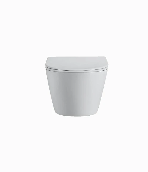 Подвесной унитаз D&K Rhein Bach DT1476516 36*50 безободковый Торнадо с крышкой-сиденьем микролифт