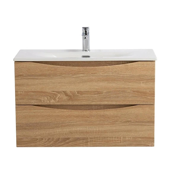 Тумба с раковиной BelBagno Marino-Cer-Mini 80 Rovere Bianco