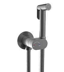 Гигиенический душ со смесителем WeltWasser HIGI R01 GG с прогрессивным картриджем оружейная сталь Гигиенический душ со смесителем WeltWasser HIGI R01 GG с прогрессивным картриджем оружейная сталь