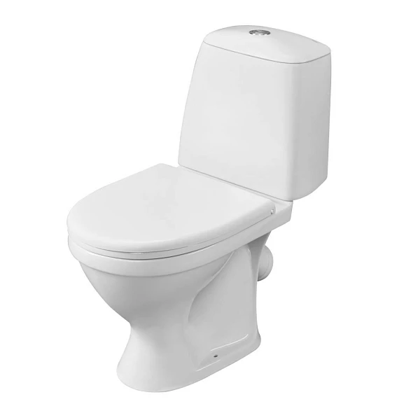 Унитаз-компакт Santeri Соната 37*68 косой выпуск с крышкой-сиденьем полипропилен