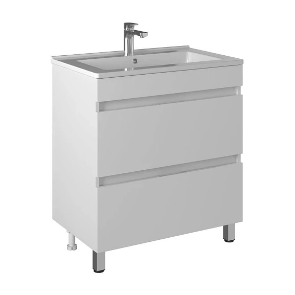 Тумба под раковину Briz Нэдиа 75 белый глянец