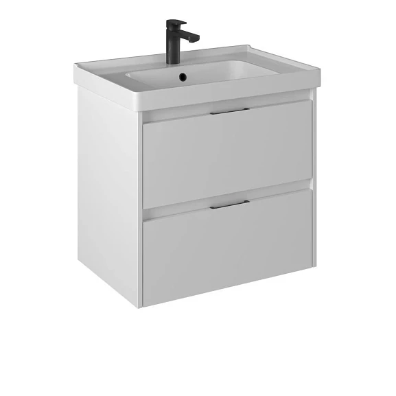 Тумба с раковиной Briz Вена 70 белый глянец