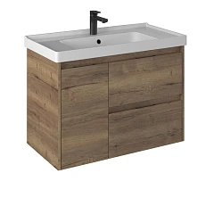 Тумба с раковиной Briz Берн 90 дуб веллингтон табак