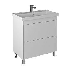 Тумба с раковиной Briz Риччи 80 белый глянец