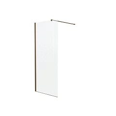 Душевая перегородка Knotlor Velum Ripple 90*200 профиль бронза без поддона