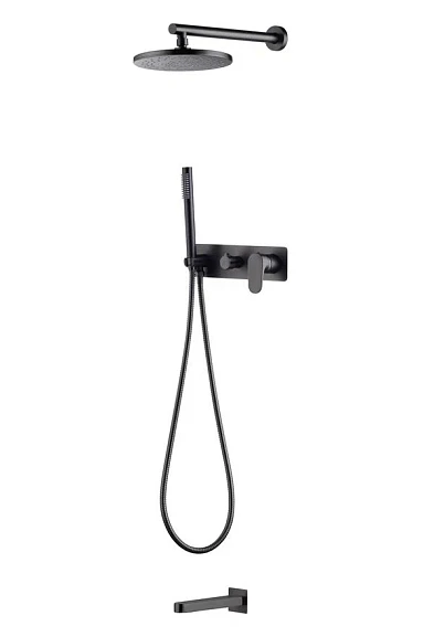 Душевой комплект Boheme Spectre 454-2-GM с изливом графит