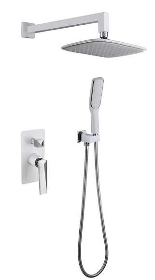 Душевой комплект Boheme Venturo 374-W белый матовый/хром