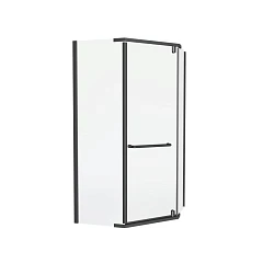 Душевой уголок Knotlor Penta 100*100*200 профиль вороненая сталь без поддона