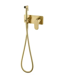 Гигиенический душ со смесителем Boheme Spectre 457-MG скрытый монтаж золото матовое
