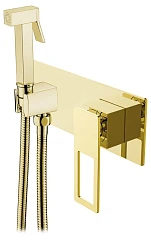 Гигиенический душ со смесителем Boheme Q 147-GG скрытый монтаж золото