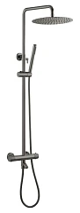 Душевая стойка Boheme Uno 468-T-GM с термостатом и изливом графит