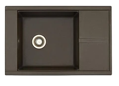 Кухонная мойка Aquaton Делия 78*51 гранитная крошка кофе с крылом Кухонная мойка Aquaton Делия 78*51 гранитная крошка кофе с крылом