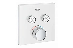 Внешняя часть для термостата Grohe Grohtherm SmartControl 29156LS0 для ванны и душа белая Внешняя часть для термостата Grohe Grohtherm SmartControl 29156LS0 для ванны и душа белая