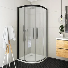 Душевой уголок Roth Exclusive Line ECR2N 90*90*205 профиль черный матовый без поддона Душевой уголок Roth Exclusive Line ECR2N 90*90*205 профиль черный матовый без поддона
