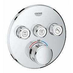 Внешняя часть для термостата Grohe Grohtherm SmartControl 29121000 для ванны и душа хром Внешняя часть для термостата Grohe Grohtherm SmartControl 29121000 для ванны и душа хром