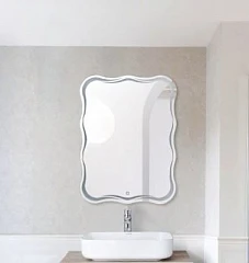 Зеркало BelBagno SPC-OND-600-800-LED-TCH 60*80 с Led подсветкой сенсорный выключатель Зеркало BelBagno SPC-OND-600-800-LED-TCH 60*80 с Led подсветкой сенсорный выключатель