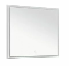 Зеркало Aquanet Nova Lite 90 белый глянец с Led подсветкой