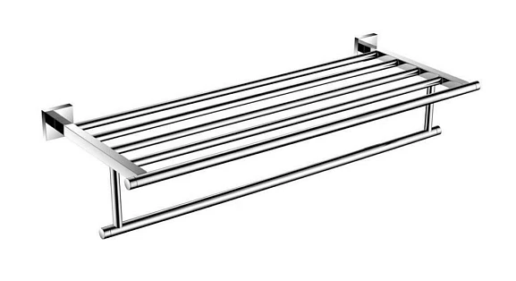Полка для полотенец Aquanet 6162 глянцевый хром