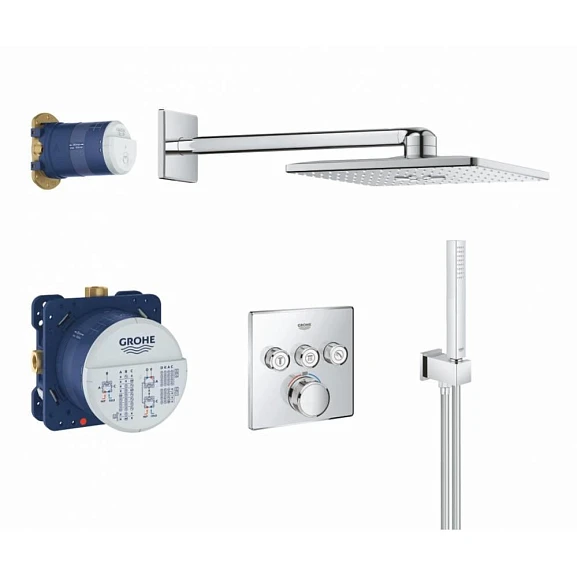Душевой комплект Grohe Grohtherm SmartControl 34706000 с термостатом хром